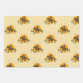 Feuille De Papier Cadeau Fête folle de cowboy occidental (Devant 2)