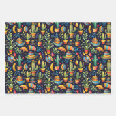 Feuille De Papier Cadeau Fête mexicaine en carrelage cool (Devant 3)