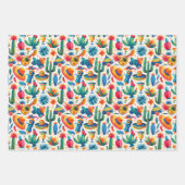 Feuille De Papier Cadeau Fête mexicaine en carrelage cool (Devant 2)