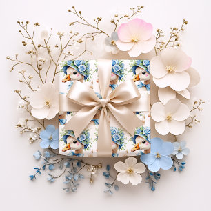 Feuille De Papier Cadeau Fête prénatale pour l'anniversaire d'un garçon, Si