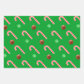 Feuille De Papier Cadeau Fêtes de Noël de basket-ball (Devant 3)