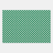 Feuille De Papier Cadeau Fêtes de Noël Sucres de canne points et rayures (Devant 2)