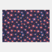 Feuille De Papier Cadeau Feu d'artifice de l'Indépendance 4 juillet (Devant 2)