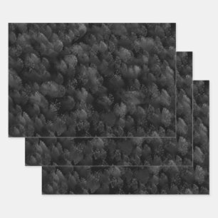 Feuille De Papier Cadeau Feu D'Artifice Gris Noir Et Coloré Afficher Abstra