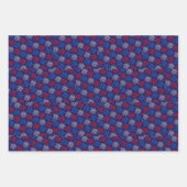 Feuille De Papier Cadeau Feu d'artifice patriotique (Devant 2)