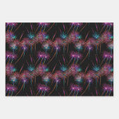 Feuille De Papier Cadeau Feu de Neon (Devant 2)