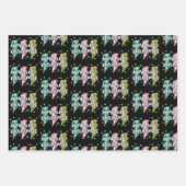 Feuille De Papier Cadeau Feu Joyeux Noël Preppy Coquette Xmas (Devant)