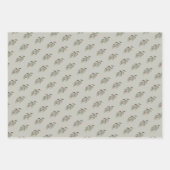 Feuille De Papier Cadeau Feuillage et baies de Noël (Devant 2)