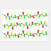 Feuille De Papier Cadeau Feux de Noël personnalisés (Devant 3)
