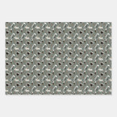 Feuille De Papier Cadeau Fèves de café motif carrelées (Devant)