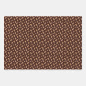 Feuille De Papier Cadeau Fèves de café motif carrelées (Devant 3)