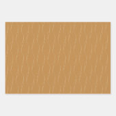 Feuille De Papier Cadeau Fiançailles Mariage Gold de Heart Link (Devant)
