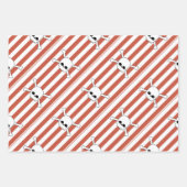 Feuille De Papier Cadeau fiesta de cumpleaños pirata con calaveras (Devant)