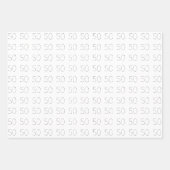 Feuille De Papier Cadeau Fifty & Fabulous - Fun 50e anniversaire (Devant 2)