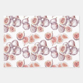 Feuille De Papier Cadeau Figes aquarelle sur blanc (Devant 2)