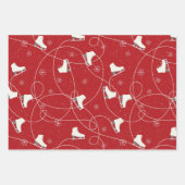 Feuille De Papier Cadeau Figure Patinage sur 3 couleurs (Devant)