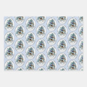 Feuille De Papier Cadeau Fil Fox Terrier cadeaux de Noël (Devant 2)