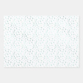 Feuille De Papier Cadeau Filets de pinte Glam Aqua (Devant 3)