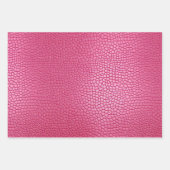 Feuille De Papier Cadeau Fille animal rose (Devant)