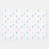 Feuille De Papier Cadeau Fille Ballerina Danseuse - Motif de ballet (Devant 3)