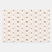 Feuille De Papier Cadeau Fille Communion priant (Devant)