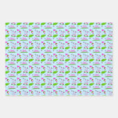 Feuille De Papier Cadeau Fille cool de golf à thème fête d'anniversaire (Devant)