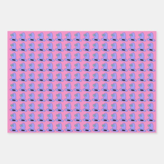 Feuille De Papier Cadeau Fille fille Casquette Anniversaire (Devant 2)