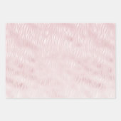 Feuille De Papier Cadeau Fille Glam Blush Pink Zebra Imprimer (Devant 2)