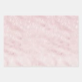 Feuille De Papier Cadeau Fille Glam Blush Pink Zebra Imprimer (Devant)