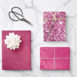 Feuille De Papier Cadeau Fille Glam Chic Fête des mariées rose<br><div class="desc">Fille Glam Chic rose anniversaire douche de naissance</div>