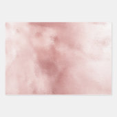 Feuille De Papier Cadeau Fille Glam Rose Fête d'Anniversaire (Devant)