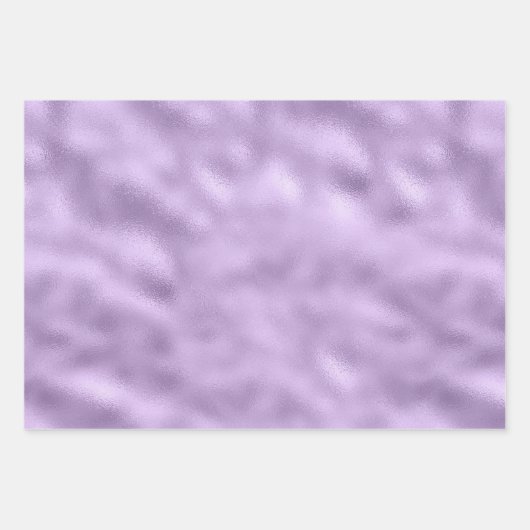Feuille De Papier Cadeau Fille Glam violet (Devant)