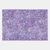 Feuille De Papier Cadeau Fille Parties scintillant rose Confetti (Devant 3)
