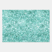 Feuille De Papier Cadeau Fille Parties scintillant rose Confetti (Devant 2)