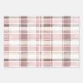 Feuille De Papier Cadeau Fille Pink Plaid Sparkle (Devant 2)