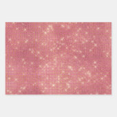 Feuille De Papier Cadeau Fille rose Glitzy Étincelle (Devant 2)