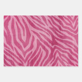 Feuille De Papier Cadeau Fille rose Poster de animal Zebra (Devant)