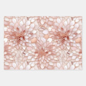 Feuille De Papier Cadeau Fille Rose Rose Rose rose Abstrait (Devant 3)