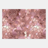Feuille De Papier Cadeau Fille Rose Rose Rose rose Abstrait (Devant 2)