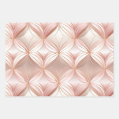 Feuille De Papier Cadeau Fille Rose Rose Rose rose Abstrait (Devant)