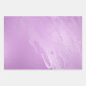 Feuille De Papier Cadeau Fille violet rose Abstrait (Devant)
