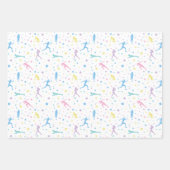 Feuille De Papier Cadeau Filles Cross Country, Terrain de piste, Marathon R (Devant 3)