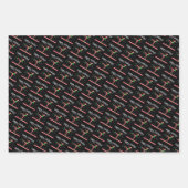 Feuille De Papier Cadeau Filles Gymnastique Elfe de Noël (Devant 3)