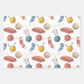 Feuille De Papier Cadeau Fils de dessin, couvertures et chaussettes (Devant 3)