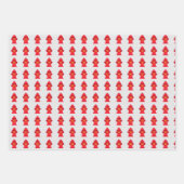 Feuille De Papier Cadeau Firefighter Fire Truck (Devant 2)