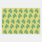 Feuille De Papier Cadeau Flamant rose rose néon Tropical (Devant 3)