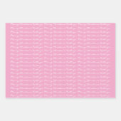 Feuille De Papier Cadeau Flamants roses de Noël personnalisés (Devant 2)