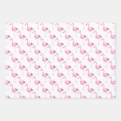 Feuille De Papier Cadeau Flamants roses roses (Devant 2)