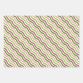 Feuille De Papier Cadeau Flamants roses tropicaux et fleurs (Devant 3)