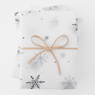 Feuille De Papier Cadeau Flambeaux d'hiver
